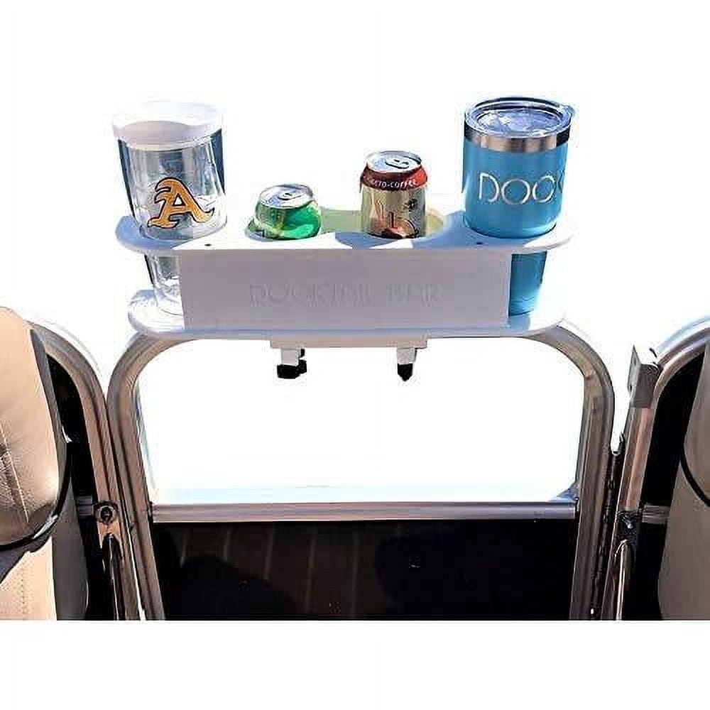 Bar Boat Cup Holder For Drinks Pontoon Rail Mount Portable Boat