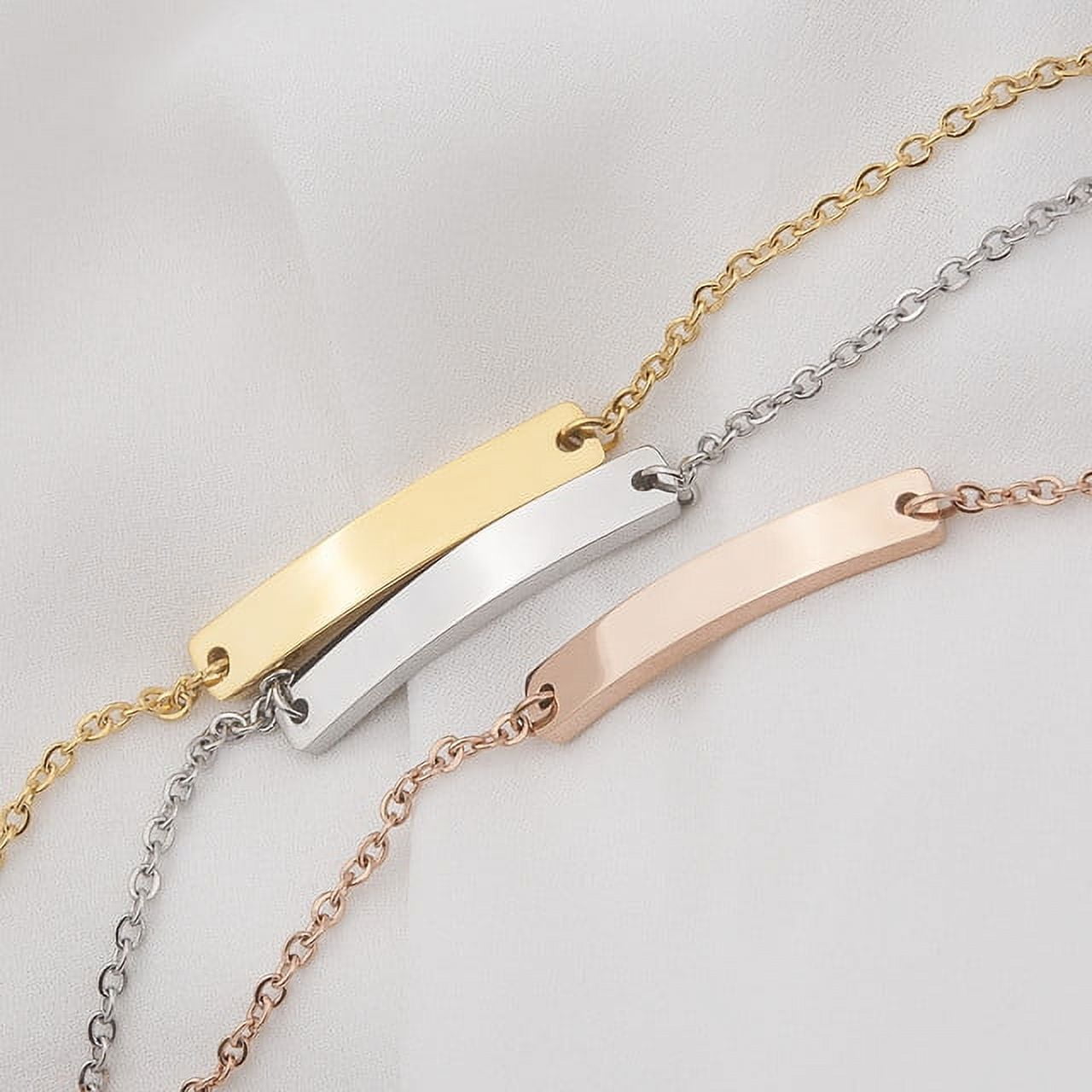 Bar Bracelet Personalized - Skinny Bracelet - Custom Coordinate Bracelet - Engraved Bracelet - Anniversary Bracelet Gift for Girlfriend