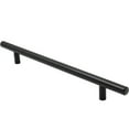thumbnail image 1 of Bar Cabinet Pull, 192 Millimeters, 272mm Overall Length, Matte Black by Stone Harbor Hardware, 1 of 1