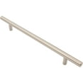 thumbnail image 1 of Bar Cabinet Pull, 192 Millimeters, 272mm Overall Length, Satin Nickel by Stone Harbor Hardware, 1 of 2