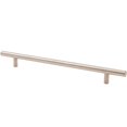 thumbnail image 1 of Bar Cabinet Pull, 224 Millimeters, 304mm Overall Length, Satin Stainless Steel by Stone Harbor Hardware, 1 of 4