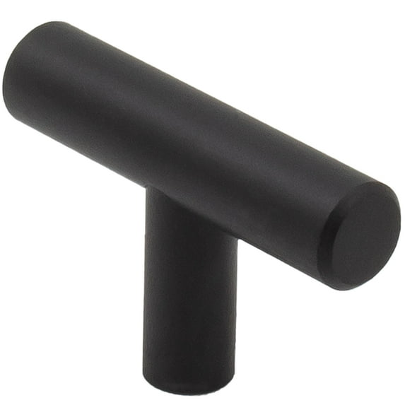 Bar Cabinet Pull, 50mm Overall Length, Matte Black by Stone Harbor Hardware