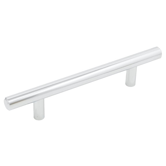 Bar Cabinet Pull, 96 Millimeters, 156mm Overall Length, Polished Chrome by Stone Harbor Hardware