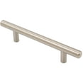 thumbnail image 1 of Bar Cabinet Pull, 96 Millimeters, 156mm Overall Length, Satin Nickel by Stone Harbor Hardware, 1 of 2