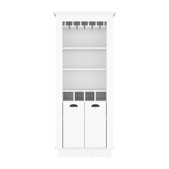 Bar Cabinet with Dedicated Glass Storage / Elegant Stemware Display