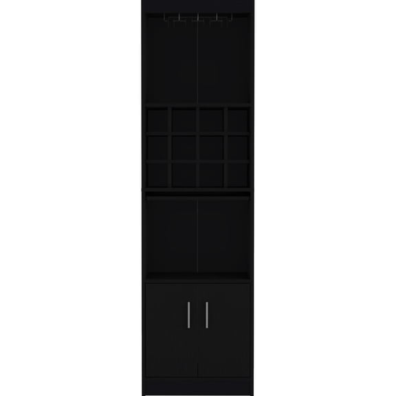 Bar Cabinet with Individual Bottle Spaces / Organize Your Bottles in Living Area