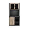 thumbnail image 1 of Bar Cabinets with Sliding Barn Door,Coffee Bar Liquor Cabinet,Open Storage Shelves,Farmhouse Sideboard with Wine Rack,Tall Freestanding Liquor Cabinet Bar for Kitchen,Dining Room, 1 of 9