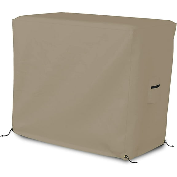 Bar Cart Cover 12 Oz Waterproof 100% Weather Resistant cart cover with Air Pockets and Drawstring for Sung Fit (34.5" H x 32" W x 19.5" D), Beige)