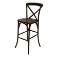 thumbnail image 1 of Bar Chair - Lucca X Back Wood - Antique, 1 of 5