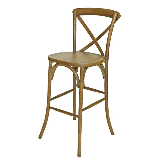 Bar Chair - Lucca X Back Wood - Rustic