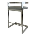 thumbnail image 1 of Bar Chair with Gray Polyurethane Cushion and Stainless Steel Base, 1 of 4