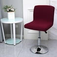 thumbnail image 1 of Bar Chairs cover Removable Washable Stool Protectors Short Back cover dirty for Dinning Room Hotel Office Red, 1 of 9