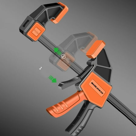 Bar Clamp For Woodworking, Quick Release Steel Bar Clamp, Clamp Spreader Steel With Micro Adjustment Handle For Metalworking Crafts