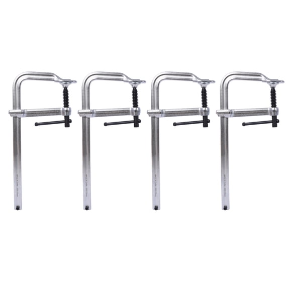 Bar Clamps 4-Pack: Drop-Forged Steel for Welding Woodworking Metalwork