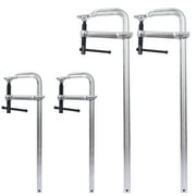 Bar Clamps Set, Drop Forged Steel Bar Clamps, Steel F Clamps for Welding, Woodworking, Metal working, DIY and Crafts, 2 pcs 12 inch x 3inch+ 2pcs 20inchx4-3/4" ,4pcs pack,
