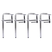 Bar Clamps Set, Drop Forged Steel Bar Clamps, Steel F Clamps for Welding, Woodworking, Metal working, DIY and Crafts,12 inch x 4-3/4 inch Throat,Pack of 4
