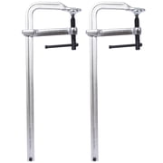 Bar Clamps Set, Drop Forged Steel Bar Clamps, Steel F Clamps for Welding, Woodworking, Metal working, DIY and Crafts,16 inch x 4-3/4 inch Throat,Pack of 2,