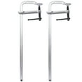 thumbnail image 1 of Bar Clamps Set, Drop Forged Steel Bar Clamps, Steel F Clamps for Welding, Woodworking, Metal working, DIY and Crafts,4-3/4 inch Throat,Pack of 2, 1 of 11