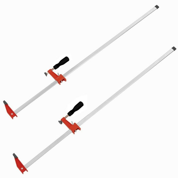 ​​Bar Clamps for Woodworking – 2-Pack 50" Parallel F Clamps, 600 lbs Load Limit, Carbon Steel & Plastic