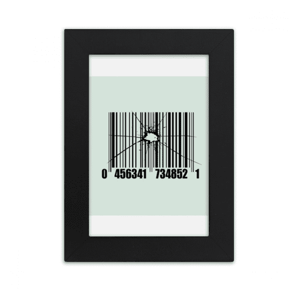 Bar Code Effect Fracture Art Deco Fashion Desktop Photo Frame Picture Display Art Painting Exhibit