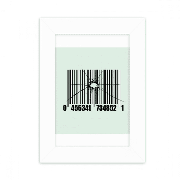 Bar Code Effect Fracture Art Deco Fashion Desktop Photo Frame Picture Display Decoration Art Painting