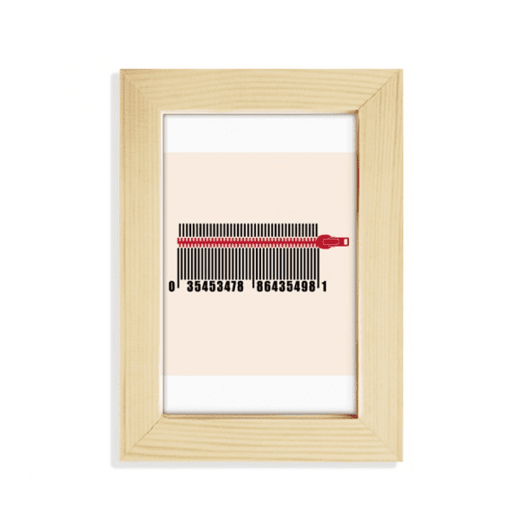 Bar Code Shopping Pull Lock Clothes Desktop Display Photo Frame Picture Art Painting 5x7 inch