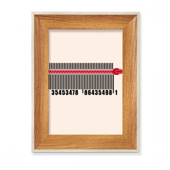 Bar Code Shopping Pull Lock Clothes Desktop Wooden Photo Frame Display Picture Art Painting Multiple Sets