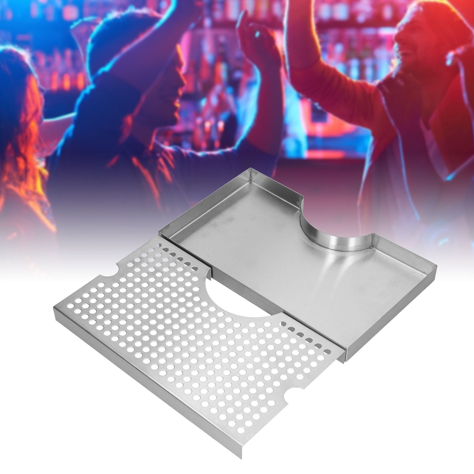 Bar Drip Tray, Stainless Steel, Detachable Lid, Sturdy Non Rusting