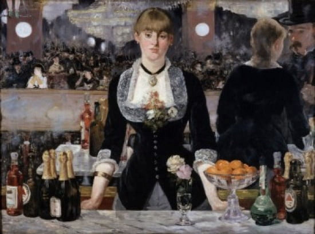 The Bar at the Folies Bergere 1882 Edouard Manet (1832-1883French) Oil on Canvas Courtauld Institute and Galleries London England Canvas Art - Edouard Manet (18 x 24)