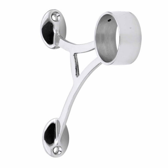 Bar Foot Rail Bracket 1.5" OD Chrome Plated Brass Dual Mount Renovators Supply