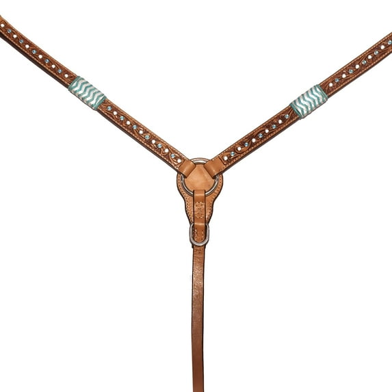 Bar H Equine American Leather Horse Breast Collar Tack