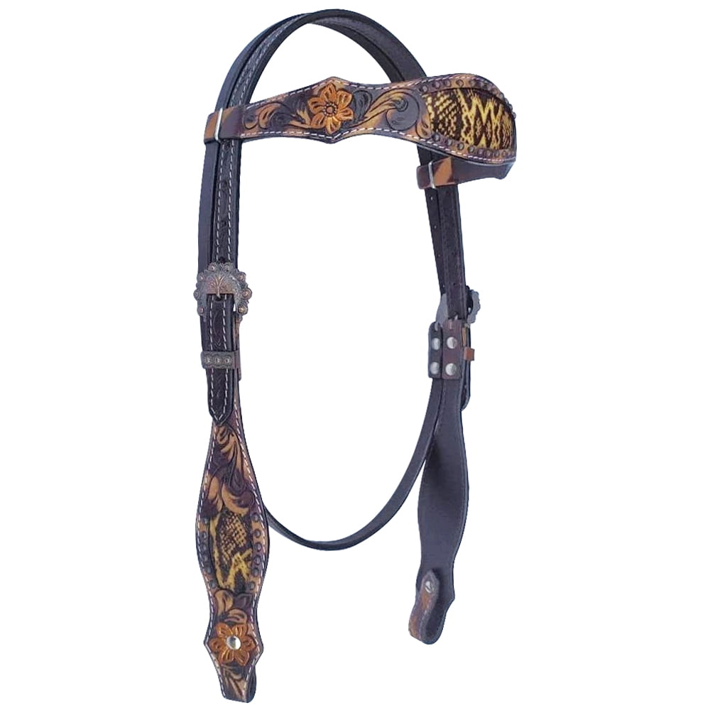 Leather Empty Channel Brow band Horse tack, Horse ridding
