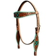 thumbnail image 1 of Bar H Equine American Leather Horse Saddle Tack Headstall | Browband Western for Horses, 1 of 1