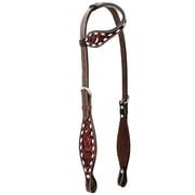 Bar H Equine American Leather Horse Saddle Tack One Ear Headstall | Browband Headstall