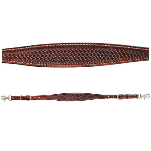Bar H Equine Genuine Western American Leather Horse Premium Wither Strap