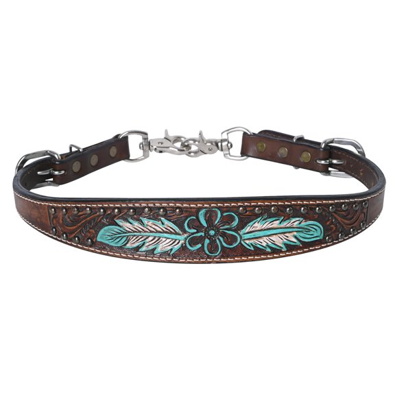 Bar H Equine Genuine Western American Leather Horse Premium Wither Strap
