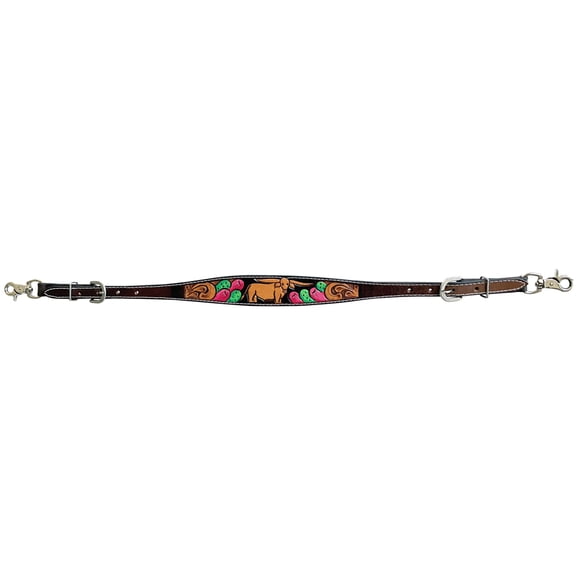 Bar H Equine Genuine Western American Leather Horse Premium Wither Strap