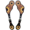 thumbnail image 1 of Bar H Equine Horse Riding Western Leather Spurs Straps for Adults Womens, 1 of 1