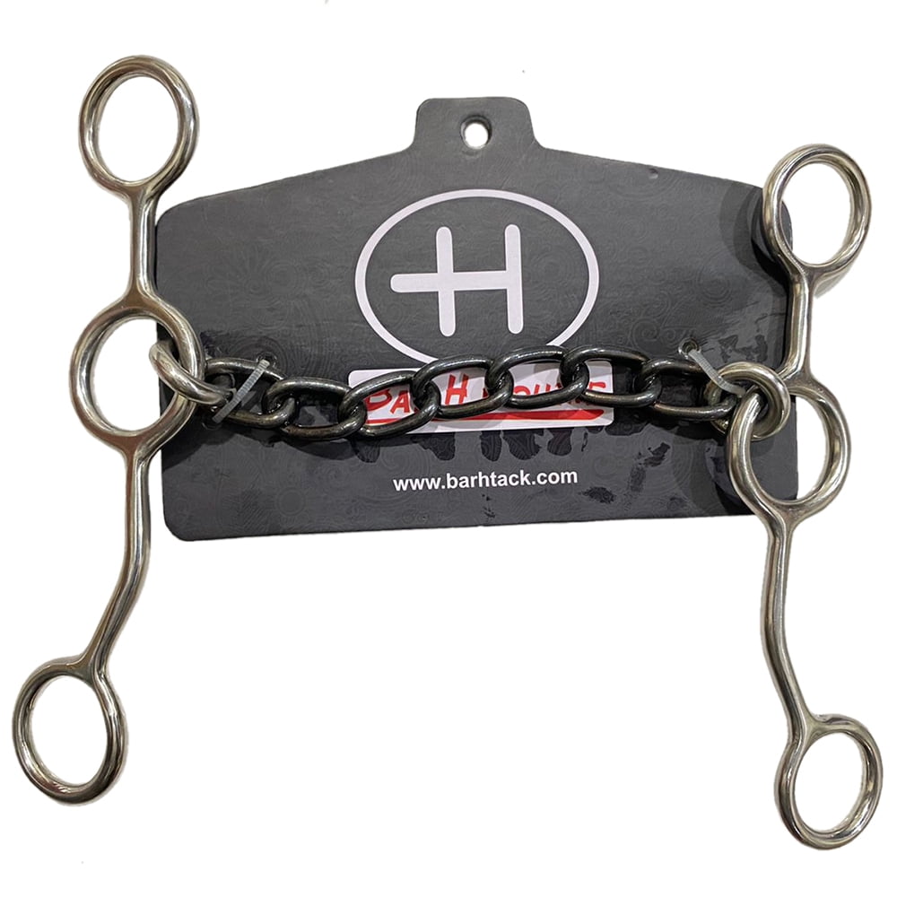 Bar H Equine Junior Cow Horse Bit with Chain Mouth 5 InchesBits for