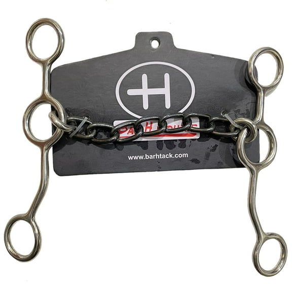 Bar H Equine Western Horse 5 In Mouth Heavy-Duty Gag Bit Solid Stainless Steel