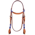 thumbnail image 1 of Bar H Equine Western Horse Rawhide Genuine American Leather Headstall, 1 of 1