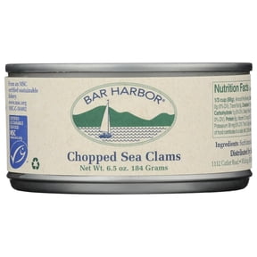 Bar Harbor All Natural Chopped Clams, 6.5 oz, 6 pk