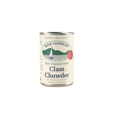 Bar Harbor All Natural Clam Chowder Sampler - 6ctx15oz Cans - 2ea of New England, Cherrystone, and Manhatten Clam Chowder6