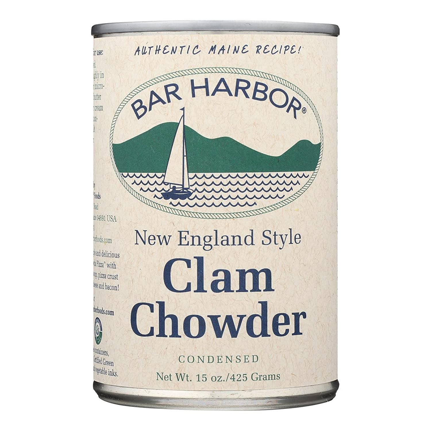 Bar Harbor All Natural New England Clam Chowder Case of 6 15 oz
