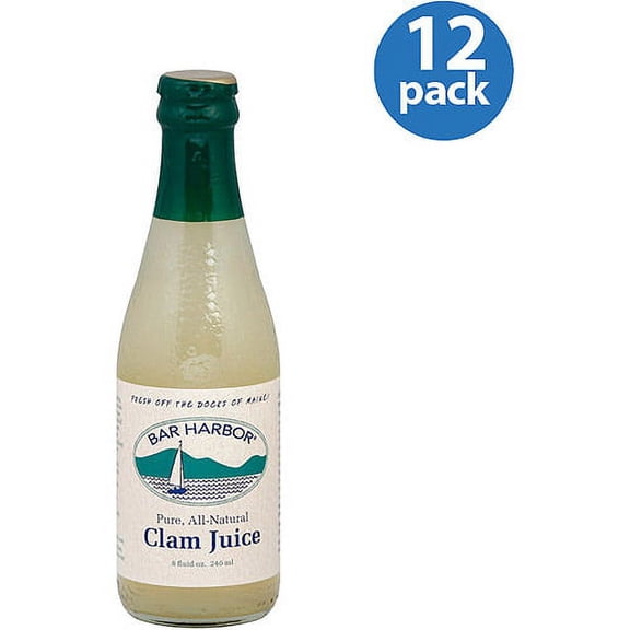 Bar Harbor Clam Juice, 8 fl oz Soup, (Pack of 12)