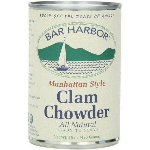 Bar Harbor Chowder, Manhattan Clam, 15 Ounce (Pack of 6)