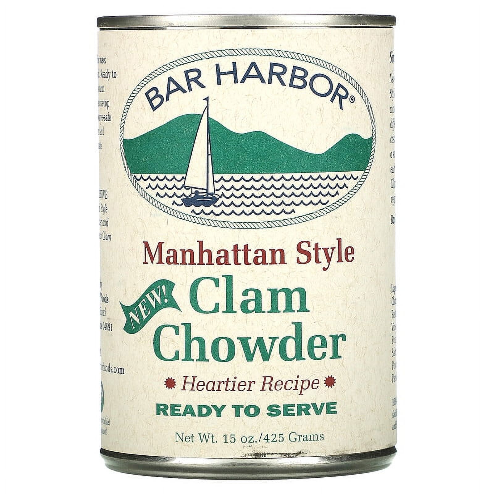 Bar Harbor, Manhattan Style Clam Chowder, 15 oz Pack of 2