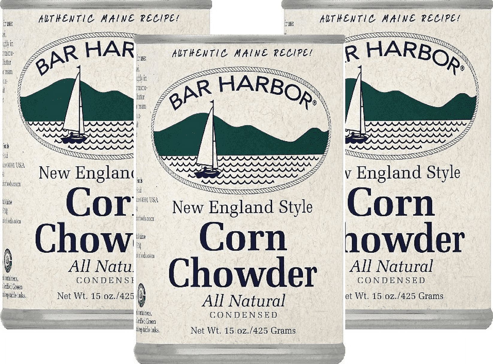 Bar Harbor New England Style Condensed Corn Chowder, 3Pack 15 oz. Cans