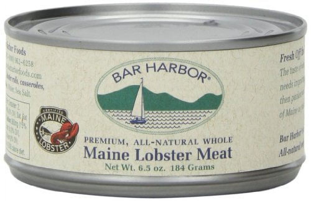 Bar Harbor Premium, AllNatural Whole Maine Lobster Meat, 6.5 oz