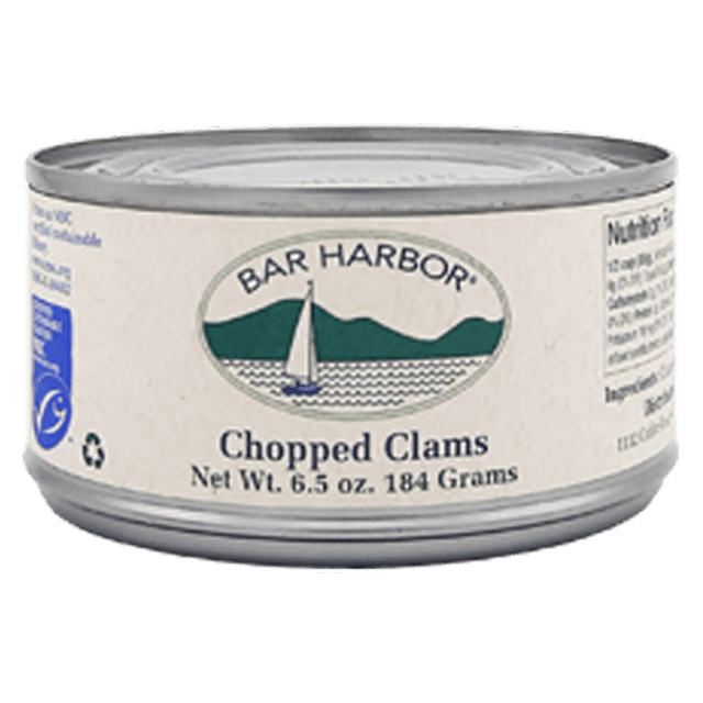 Bar Harbor Ready to Use Chopped Clams, 6.5 oz TinFree Steel Can